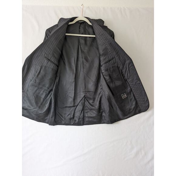 JoS A Bank 100% Wool‎ Charcoal Pinstripe Blazer Sport Coat Jacket Mens Size 40R - Picture 4 of 12